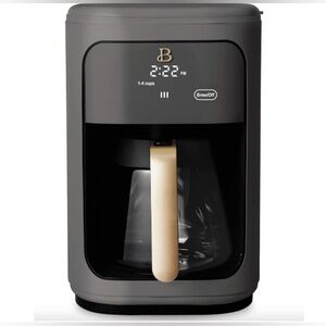 Beautiful 14-Cup Programmable Coffee Maker | Touchscreen | Oyster Gray